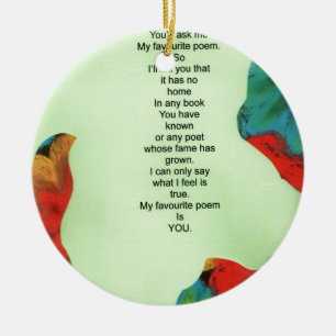 mein Lieblingsgedicht Keramikornament