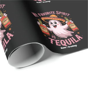Mein Lieblingsgeist ist Tequila Halloween Trinken Geschenkpapier