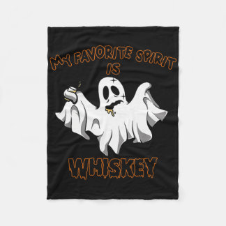 Mein Lieblingsgeist ist Whiskey Boo Groovy Niedlic Fleecedecke