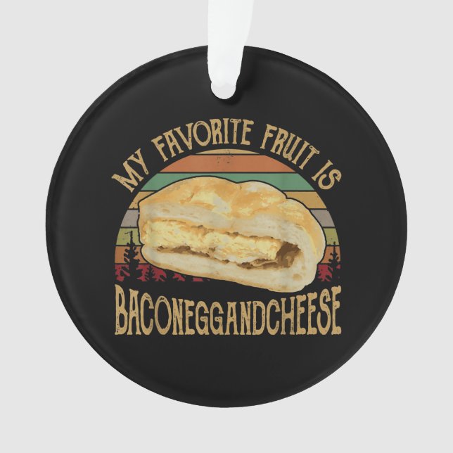 Mein Lieblingsgeschenk mit Fruchtsaft und Käse Ornament (Vorderseite)