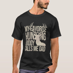 Mein Lieblingsjagdgefährte nennt mich Papa-Bockhir T-Shirt