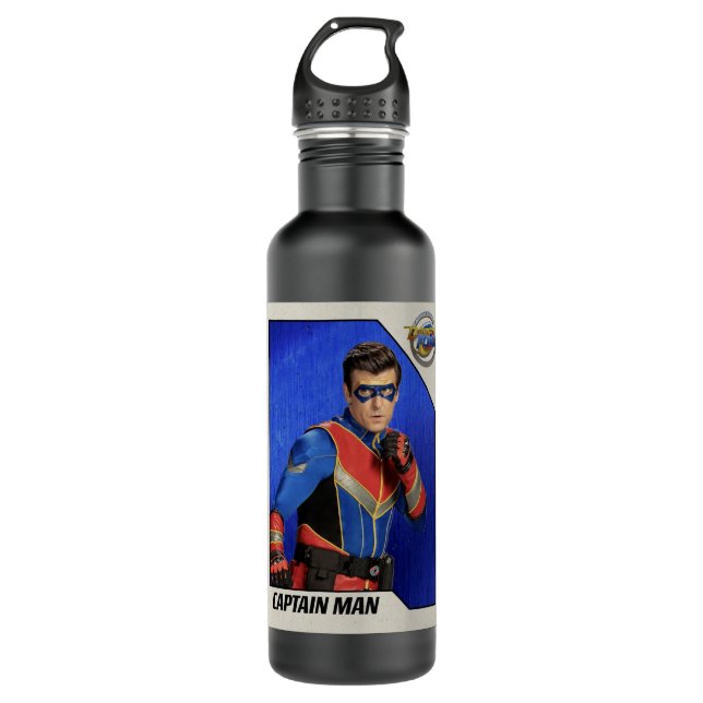 Mein Lieblingskapitän Man Unisex Boy Girl Gif Edelstahlflasche (Vorderseite)