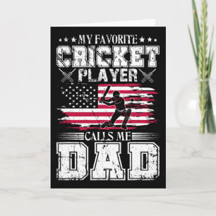 Mein Lieblingskricketspieler nennt mich Dad Usa Va Karte