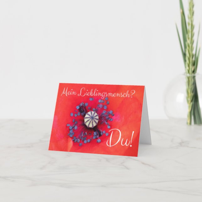 Mein Lieblingsmensch? Du! Karte (Vorderseite)