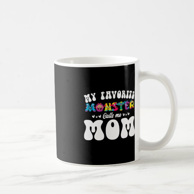 Mein Lieblingsmonster nennt mich Mama Funny Mother Kaffeetasse (Rechts)