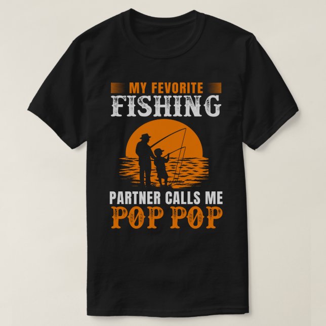 Mein Lieblingspartner nennt mich POP POP Vinta T-Shirt (Design vorne)