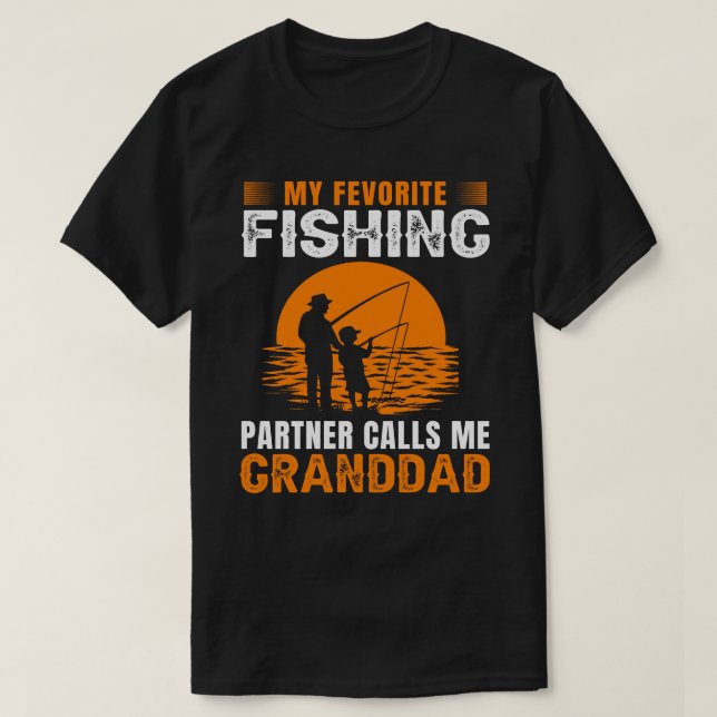 Mein Lieblingspartner ruft mich GRANDDAD Vint an T-Shirt (Design vorne)