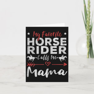 Mein Lieblingspferder nennt mich Mama Horseback Ri Karte