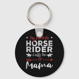 Mein Lieblingspferder nennt mich Mama Horseback Ri Schlüsselanhänger