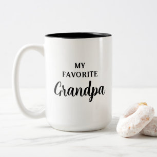 Mein Lieblingspopp Modernes Funny Vatertag Geschen Zweifarbige Tasse