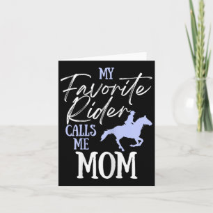 Mein Lieblingsreiter nennt mich Mama Funny Horss L Karte