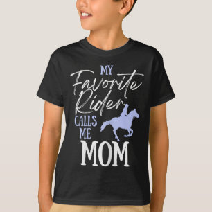 Mein Lieblingsreiter nennt mich Mama Funny Horss L T-Shirt