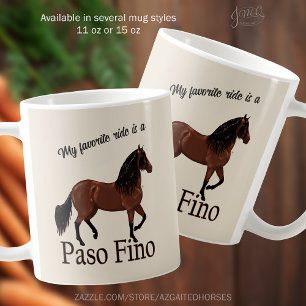 Mein Lieblingsritt ist ein Paso Fino Pferderennen Kaffeetasse