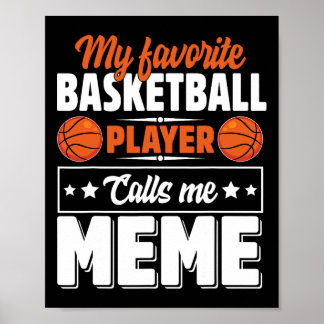 Mein Lieblingsskettspieler nennt mich Meme Muttert Poster