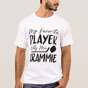 Mein Lieblingsspieler nennt mich Grammie Hockey Sp T-Shirt
