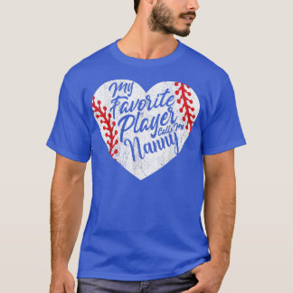 Mein Lieblingsspieler nennt mich Gruscha Baseball T-Shirt