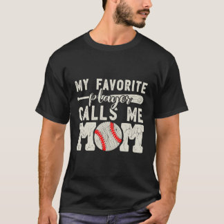 Mein Lieblingsspieler nennt mich Mama Baseball Che T-Shirt