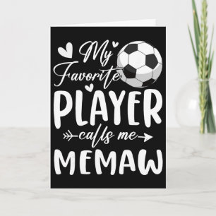 Mein Lieblingsspieler nennt mich Memaw Fußballspie Karte
