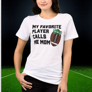 Mein Lieblingsspieler nennt mich Mom Fußball Tri-Blend Shirt