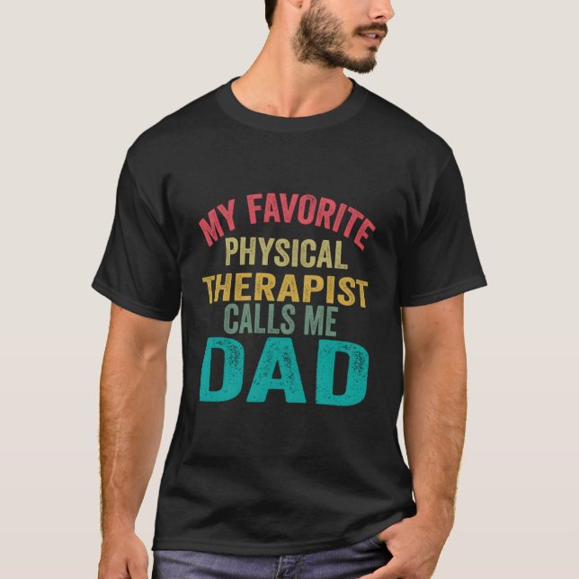 Mein Lieblingstherapeut nennt mich Vater Vater T-Shirt (Vorderseite)
