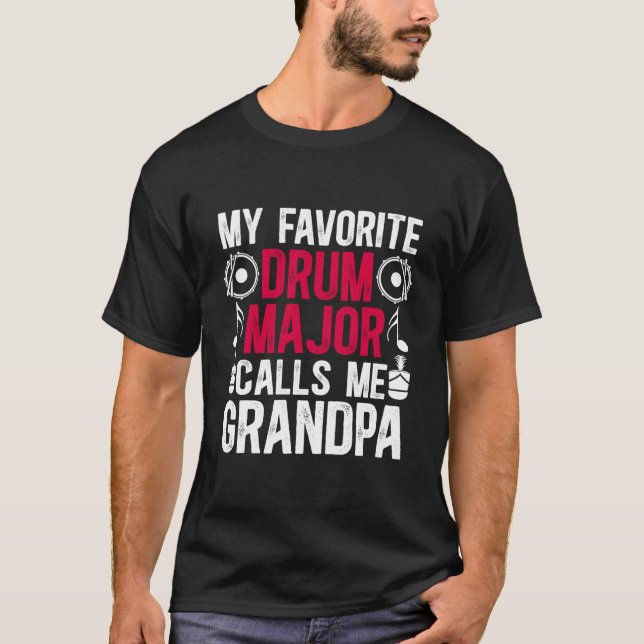 Mein Lieblingstrommelgrandpa einer Trommel-Major-G T-Shirt (Vorderseite)