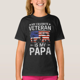 Mein Lieblingsveteran ist mein Militär der Papa-Ar T-Shirt