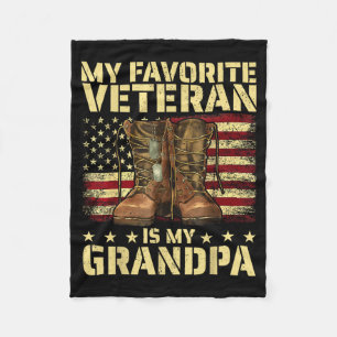 Mein Lieblingsveteran ist mein Opa Großvater Vete Fleecedecke