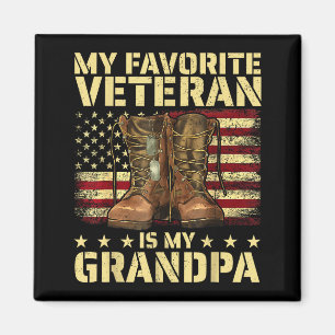Mein Lieblingsveteran ist mein Opa Großvater Vete Magnet