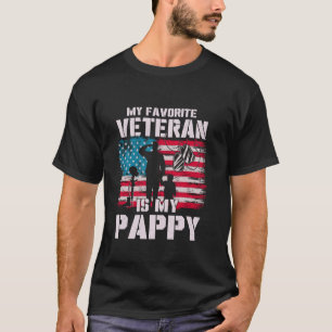 Mein Lieblingsveteran ist mein Pappy American Flag T-Shirt