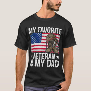 mein Lieblingsveteran ist mein Vater Armee Militär T-Shirt
