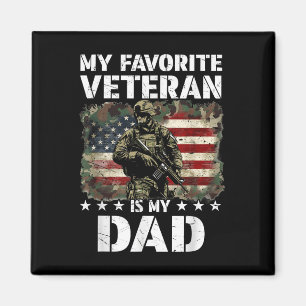 Mein Lieblingsveteran ist mein Vater-Veteranentag Magnet