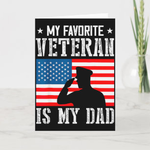 Mein Lieblingsveteran ist mein Vater Veterans Day Karte