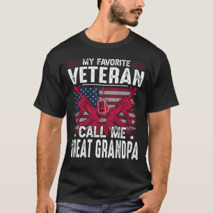Mein Lieblingsveteran nennt mich GREAT GRANDPA Vet T-Shirt