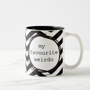 Mein Lieblingsweirdo Zweifarbige Tasse