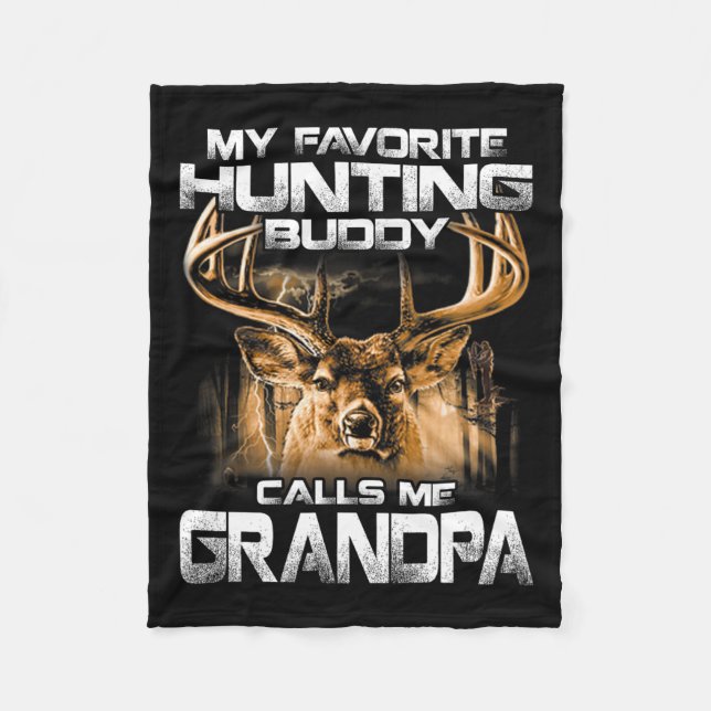 Mein liebster Jagdbuddy nennt mich Opa Fleecedecke (Vorderseite)