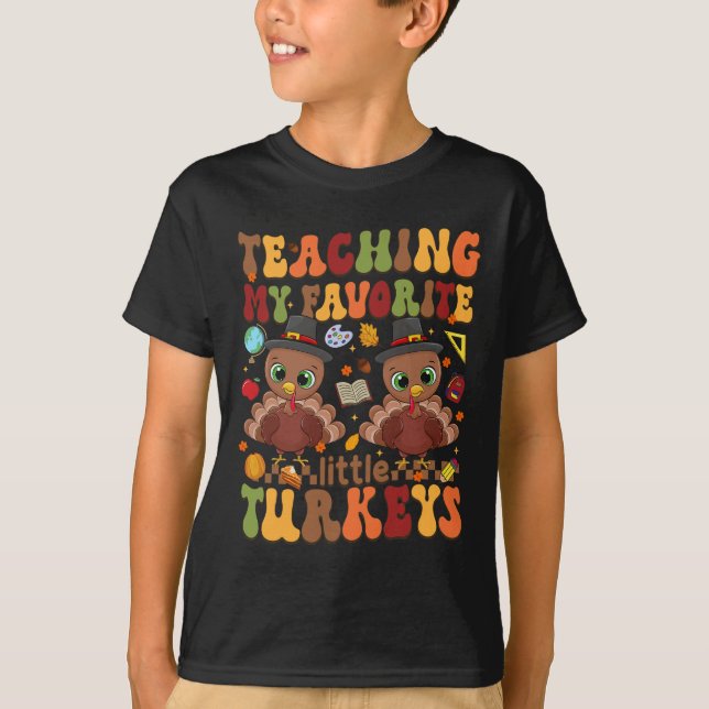Mein liebster kleiner Truthahn-Erntedank T-Shirt (Vorderseite)