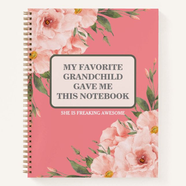 MEIN LIEBTER GRANDCHILD GAB MIR DIESES NOTEBOOK Cu Notizbuch (Vorderseite)