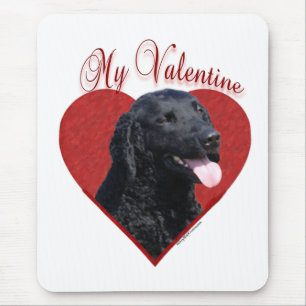 Mein locker beschichteter Retriever Valentine Mousepad