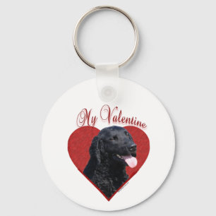 Mein locker beschichteter Retriever Valentine Schlüsselanhänger
