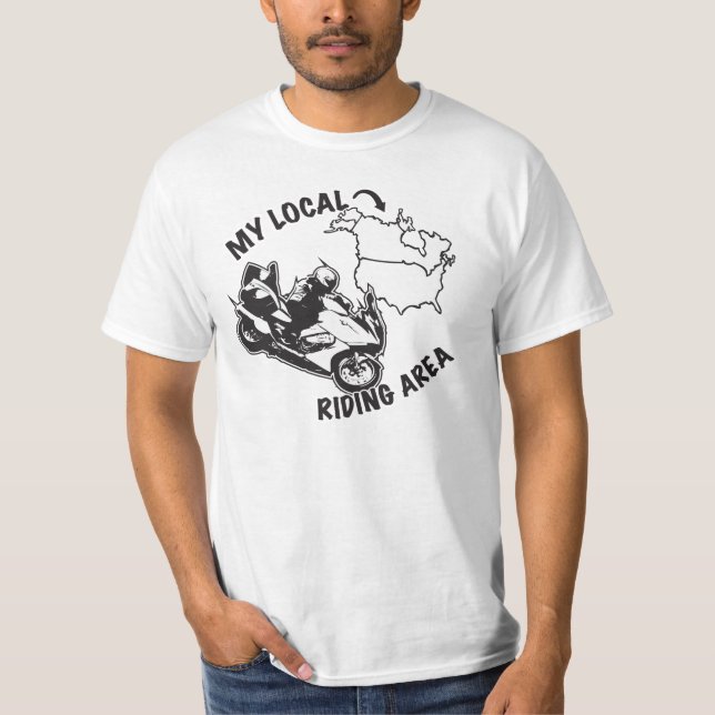 Mein lokaler reitenbereich - ich bin überall T-Shirt (Vorderseite)