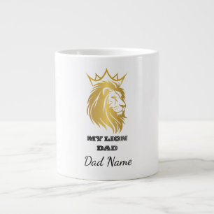 Mein Löwen-Vater – Geschenk für Papa zum Vatertag Jumbo-Tasse
