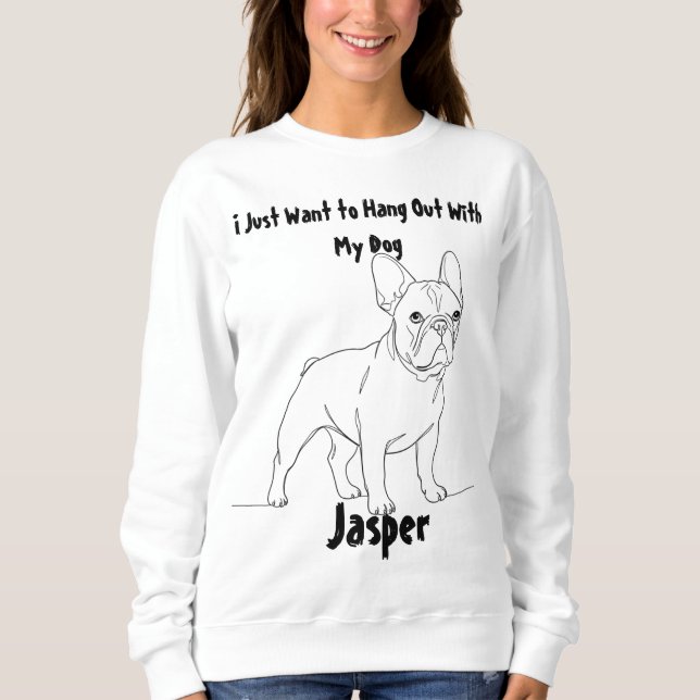 Mein loyaler Begleiter: Personalisiertes Foto für  Sweatshirt (Vorderseite)