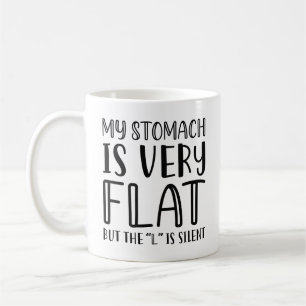 Mein Magen ist sehr flach Kaffeetasse