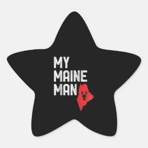 Mein Mainman Funny Humster Red Gift Lover Stern-Aufkleber
