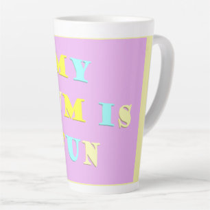 Mein Mama Design mit Gedichtfarben blassgemischt Milchtasse