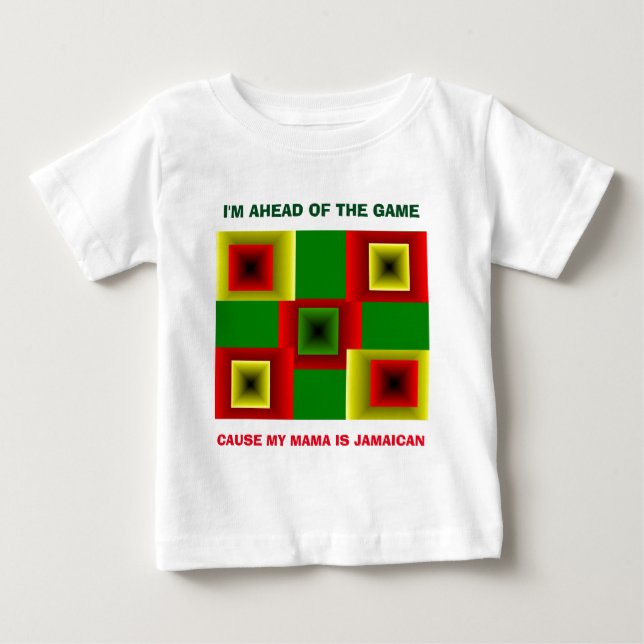 MEIN MAMA IST JAMAICAN BABY T-SHIRT (Vorderseite)