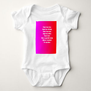 Mein Mann am Valentinstag Baby Strampler