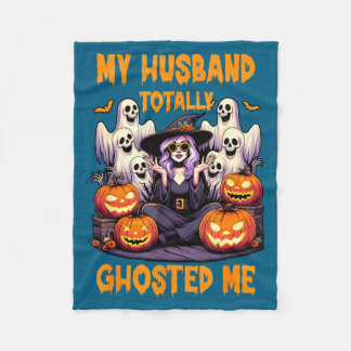 Mein Mann hat mich an Halloween völlig geghostet K Fleecedecke
