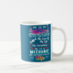 Mein Mann Mechaniker ich bin stolz seine Frau Desi Kaffeetasse
