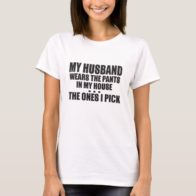 Mein Mann trägt die Ameisen in meinem Haus, die ic T-Shirt (Vorderseite)